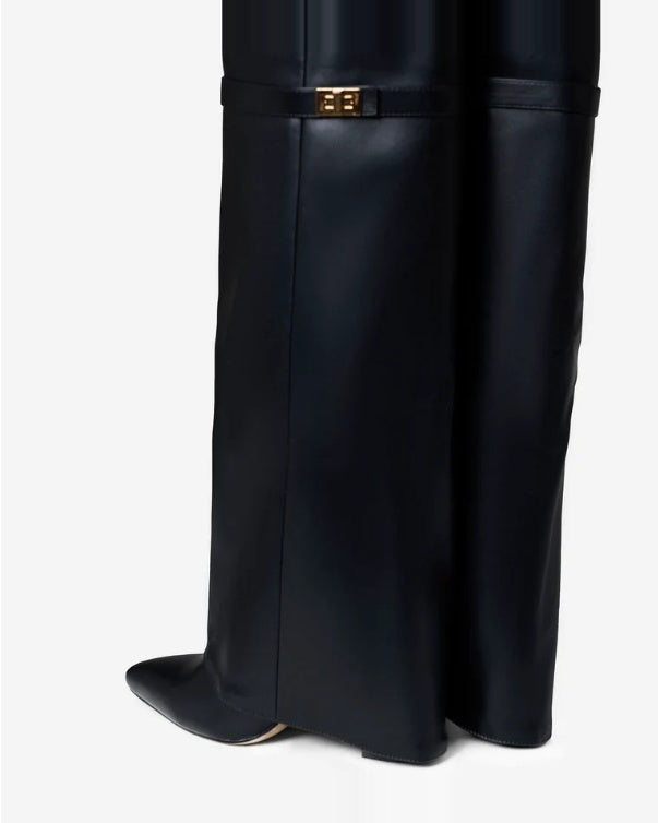 Leather Ankle Boots — Black